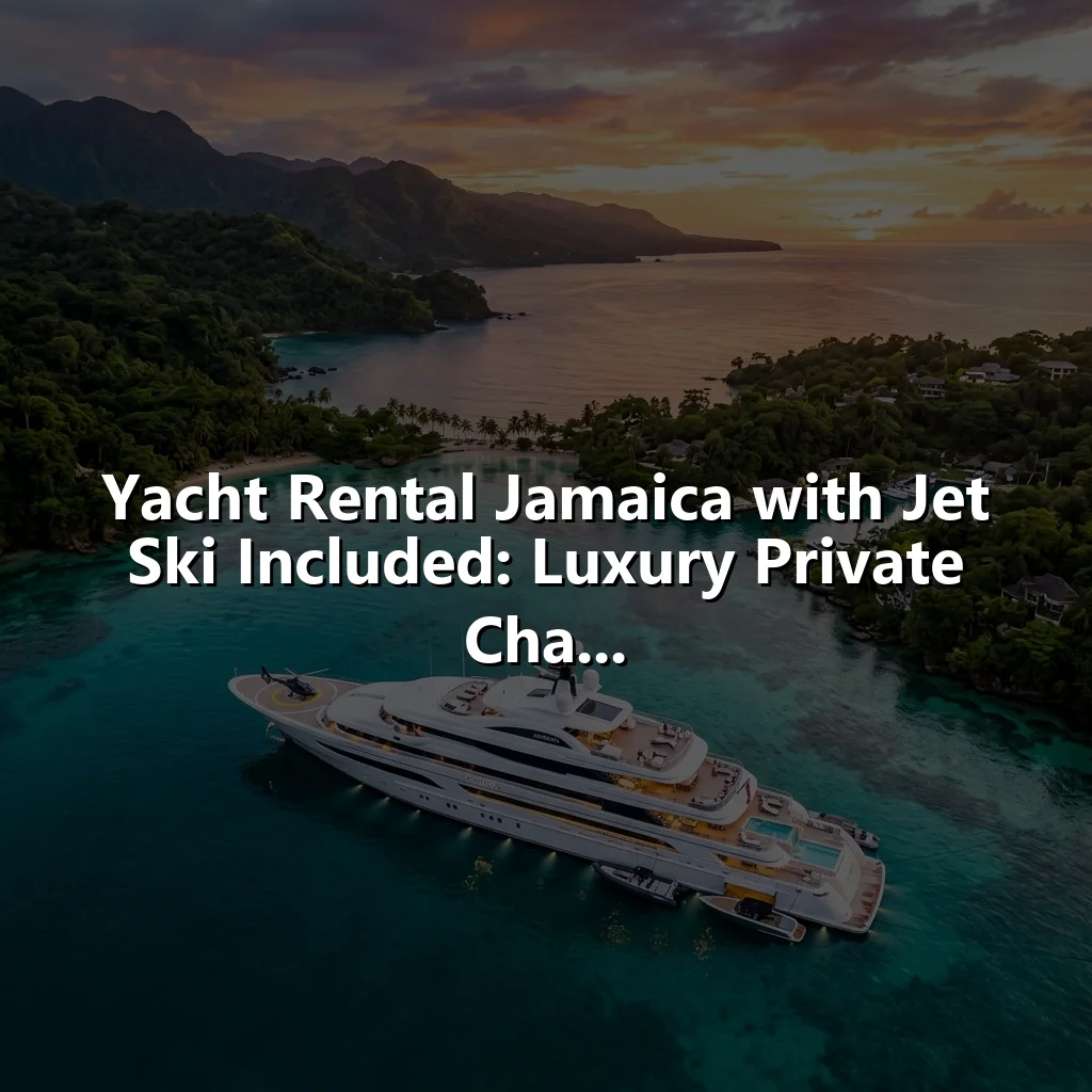 Yacht Rental Jamaica with Jet Ski Included: Luxury Private Cha...