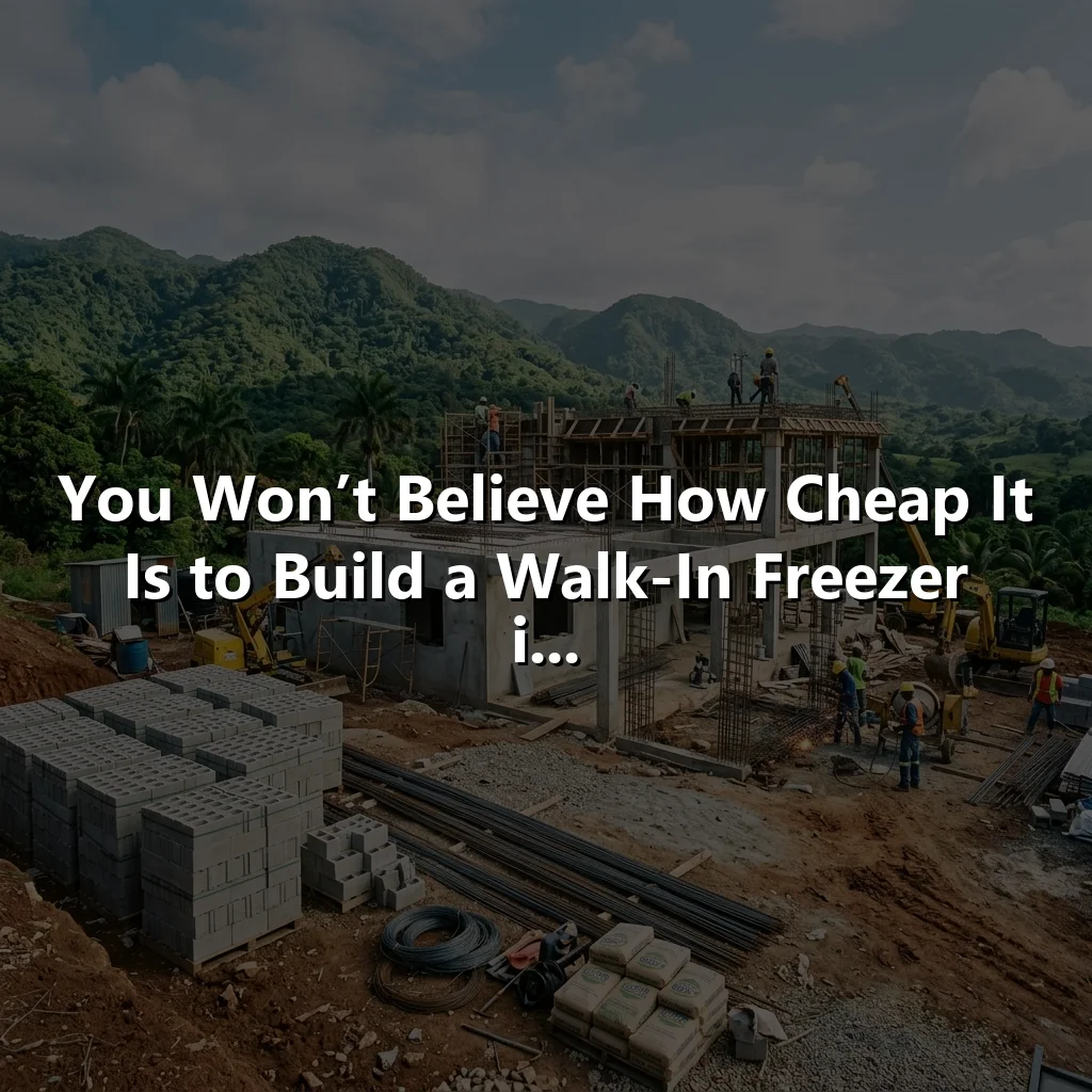 You Won’t Believe How Cheap It Is to Build a Walk-In Freezer i...