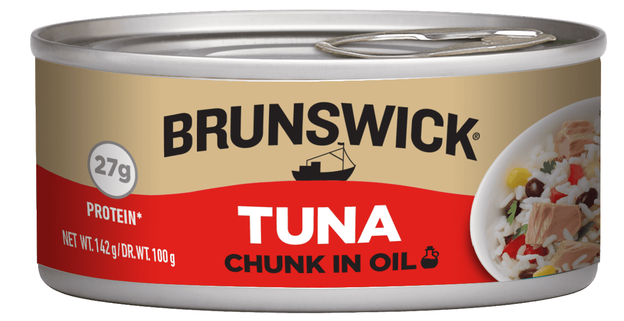 BRUNSWICK TUNA CHUNK IN OIL 142G 4PACK SPECIAL