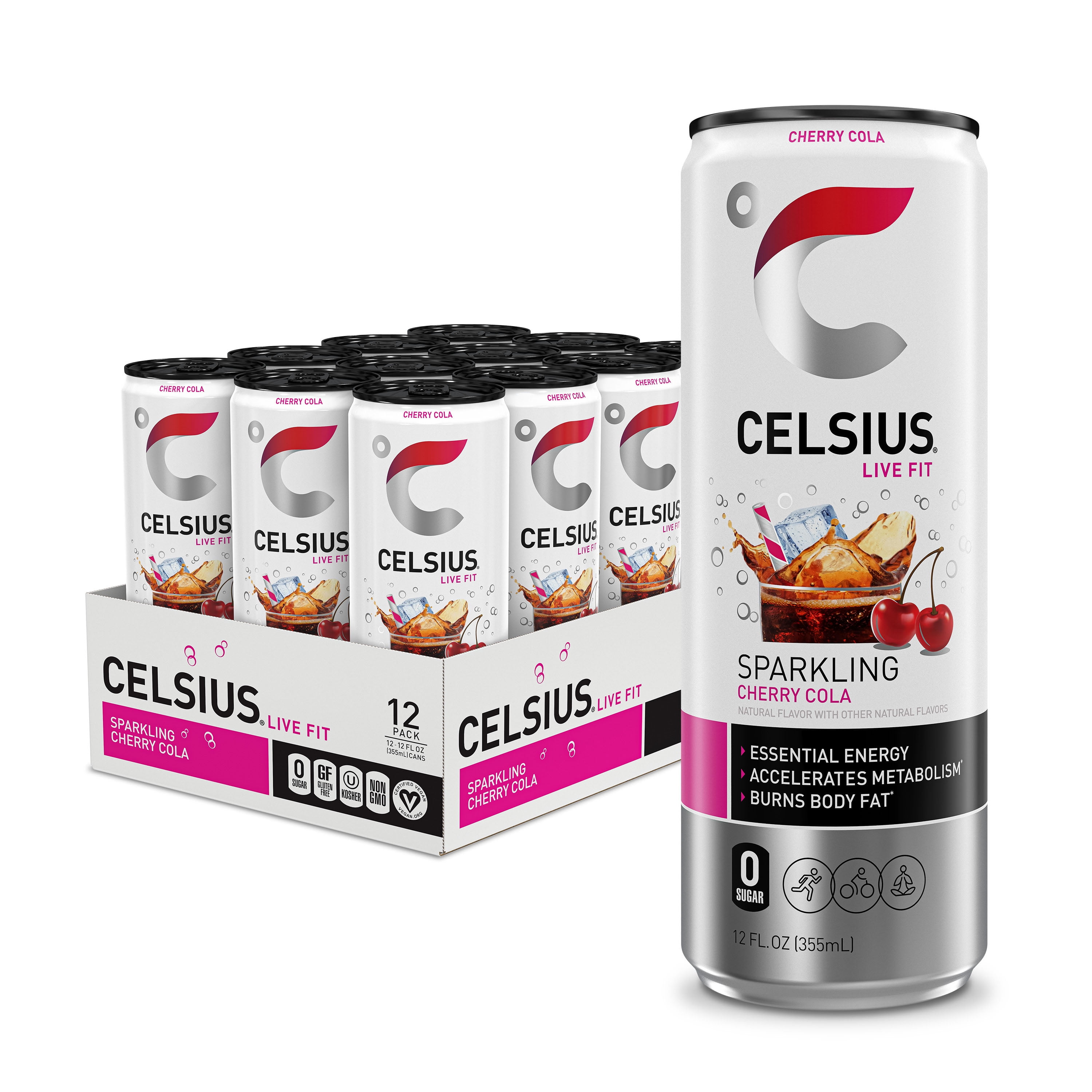 CELSIUS SPARKLING CHERRY SODA 12 oz