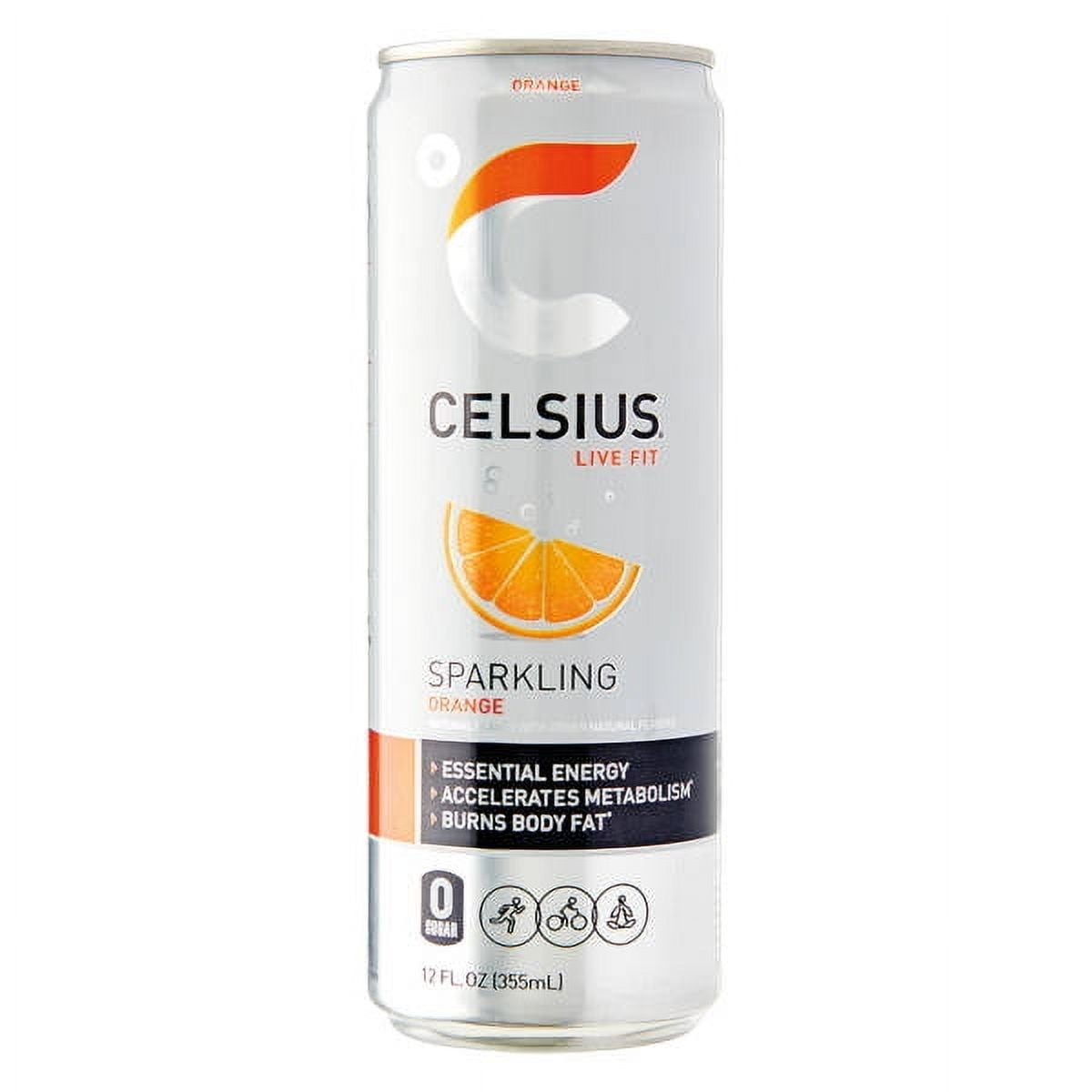 CELSIUS SPARKLING ORANGE SODA 12 oz