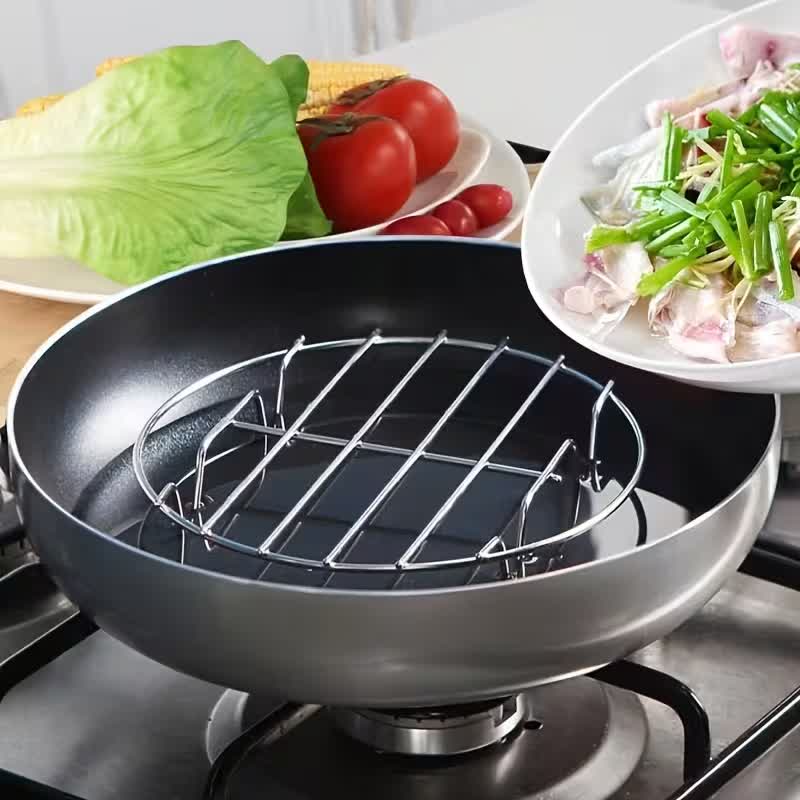 Stainless Steel Circular Multi-Functional Cooking & Baking Rack