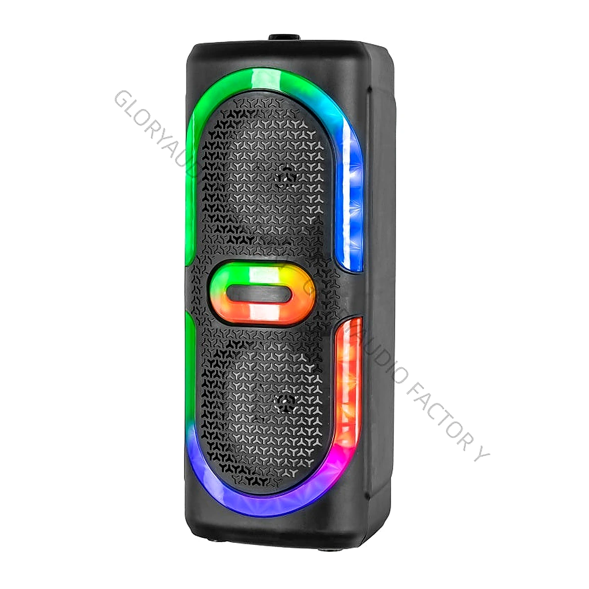 AVCROWNS CH-6633 Dual 6.5" Wireless Bluetooth Speaker System with Microphone & RGB Lights
