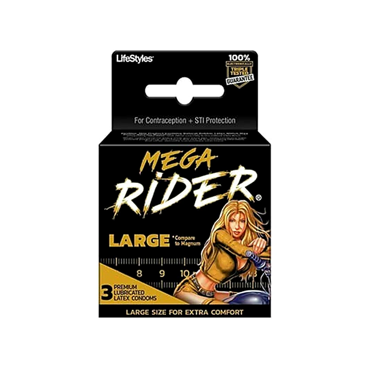 Lifestyle Mega Rider Condom Large