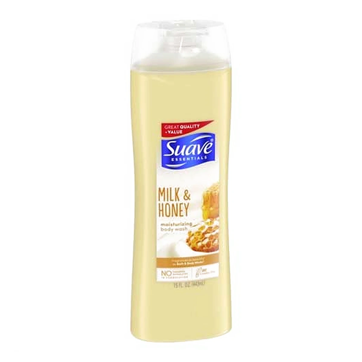 Suave Essential Milk & Honey Body Wash 15Oz