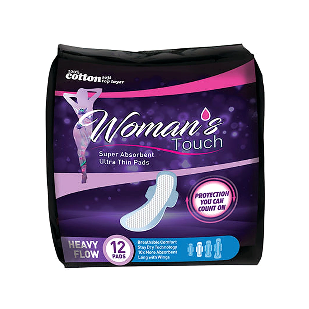 Woman’S Touch Pad Heavy 12Ct