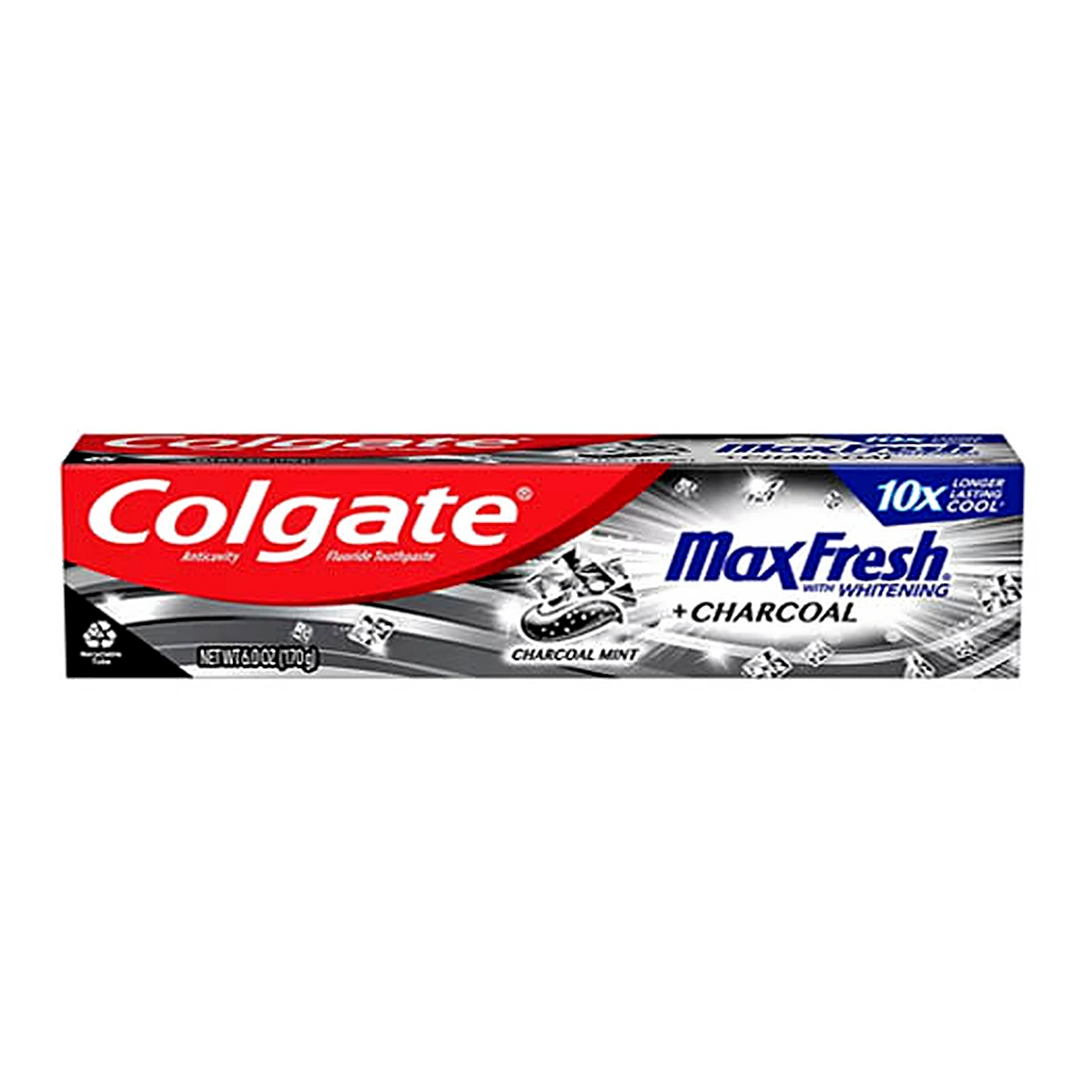 Colgate Max Fresh Toothpaste With Whitening +Charcoal Mint 6.0Oz