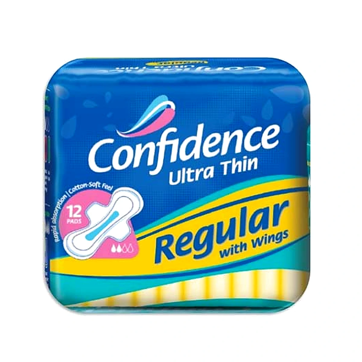 Confidence Ultra Thin Regular With Wings 12’S
