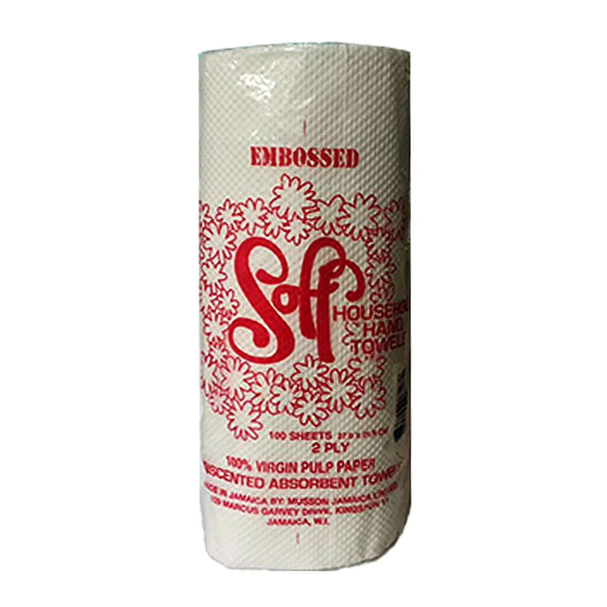 Embossed Soft Paper Towel 100 Sheets