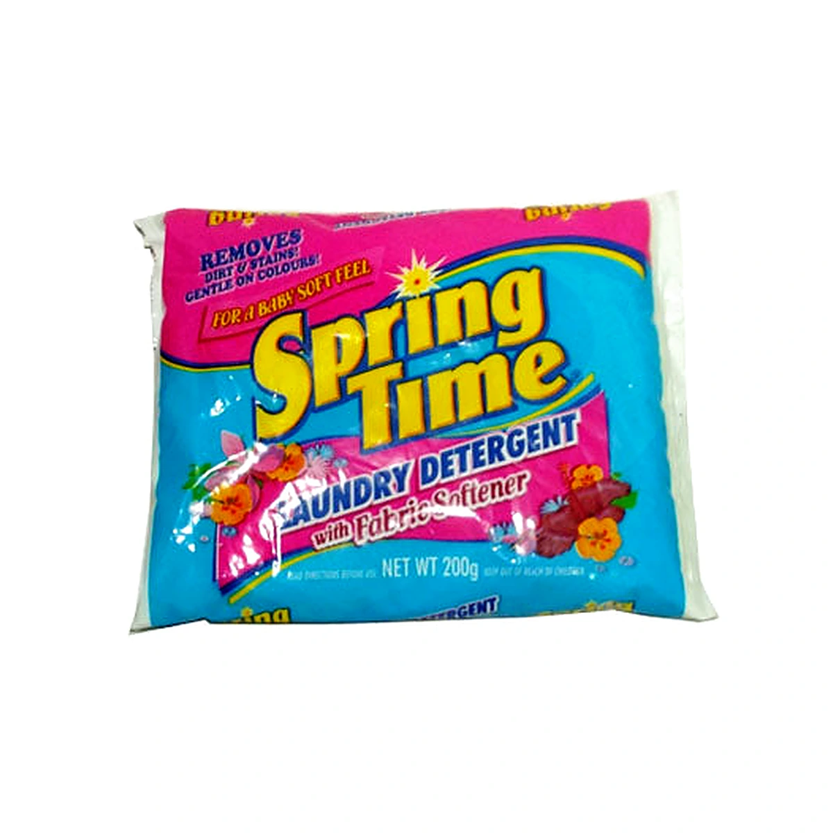 Spring Time Detergent With Fabric Softener 200G