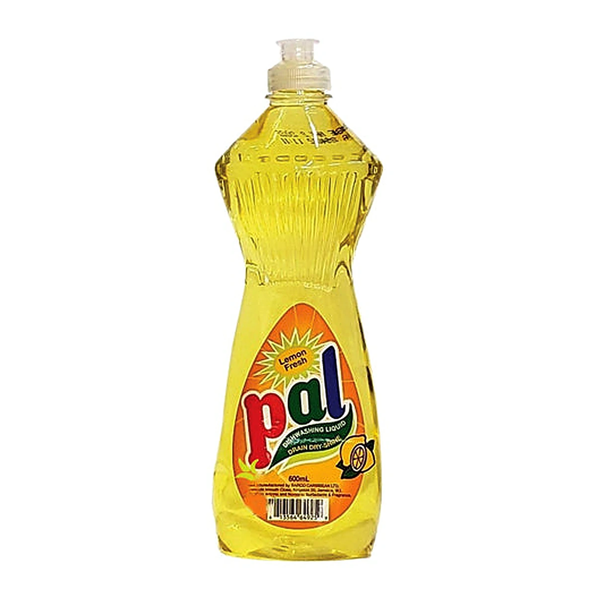 Pal Dishwashing Liquid Lemon Fresh 600Ml