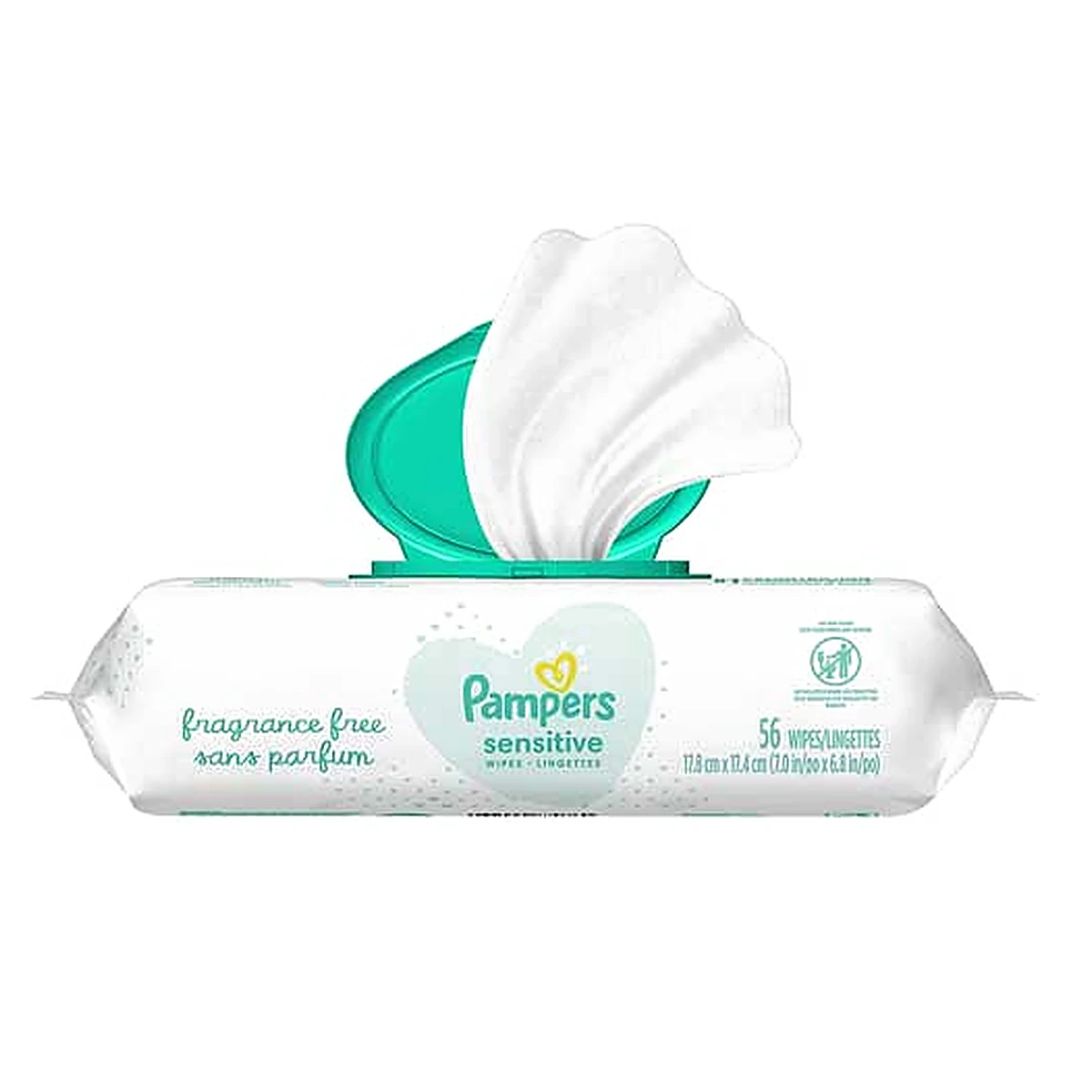 Pampers Wipes Fragrance Free 56 Pc