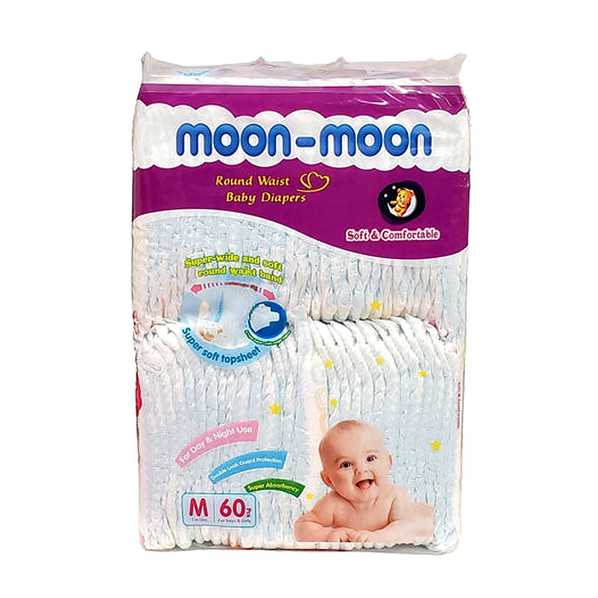 Moon Moon Diaper Medium 60pc