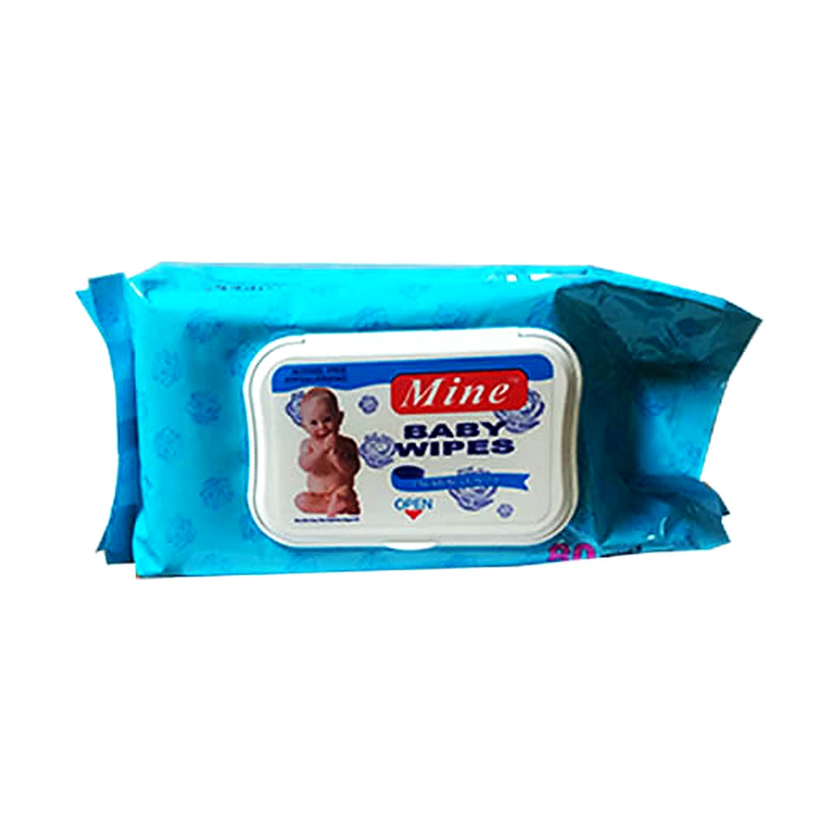 Mine Baby Wipes Blue 80pcs
