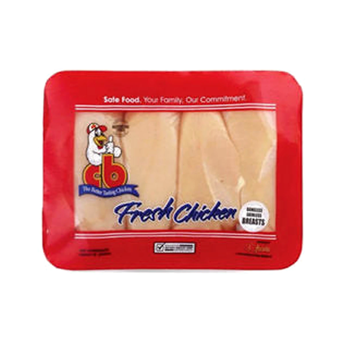 CB Chicken Breast Skinless Tray Pack per 2 Lb