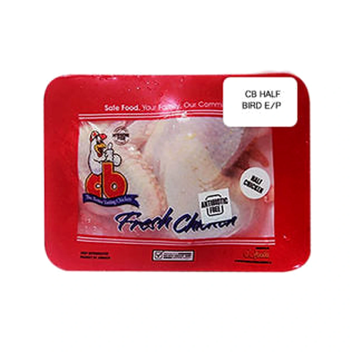 CB Chicken Half Bird Tray Pack per 2 Lb