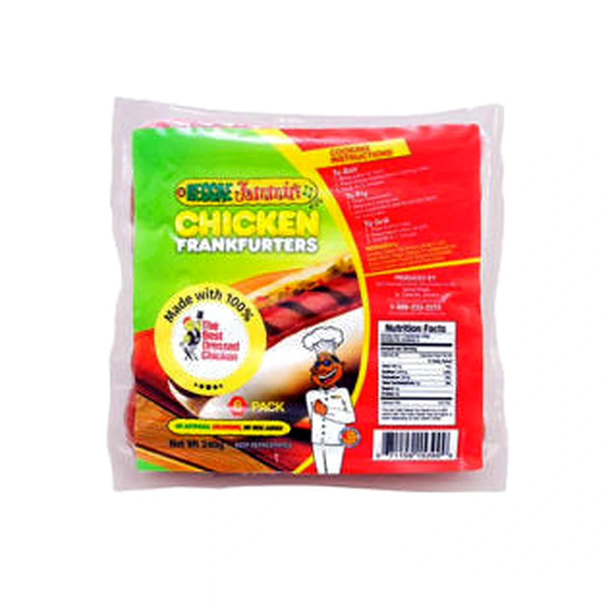 Reggae Jammin Chicken Franks 240g
