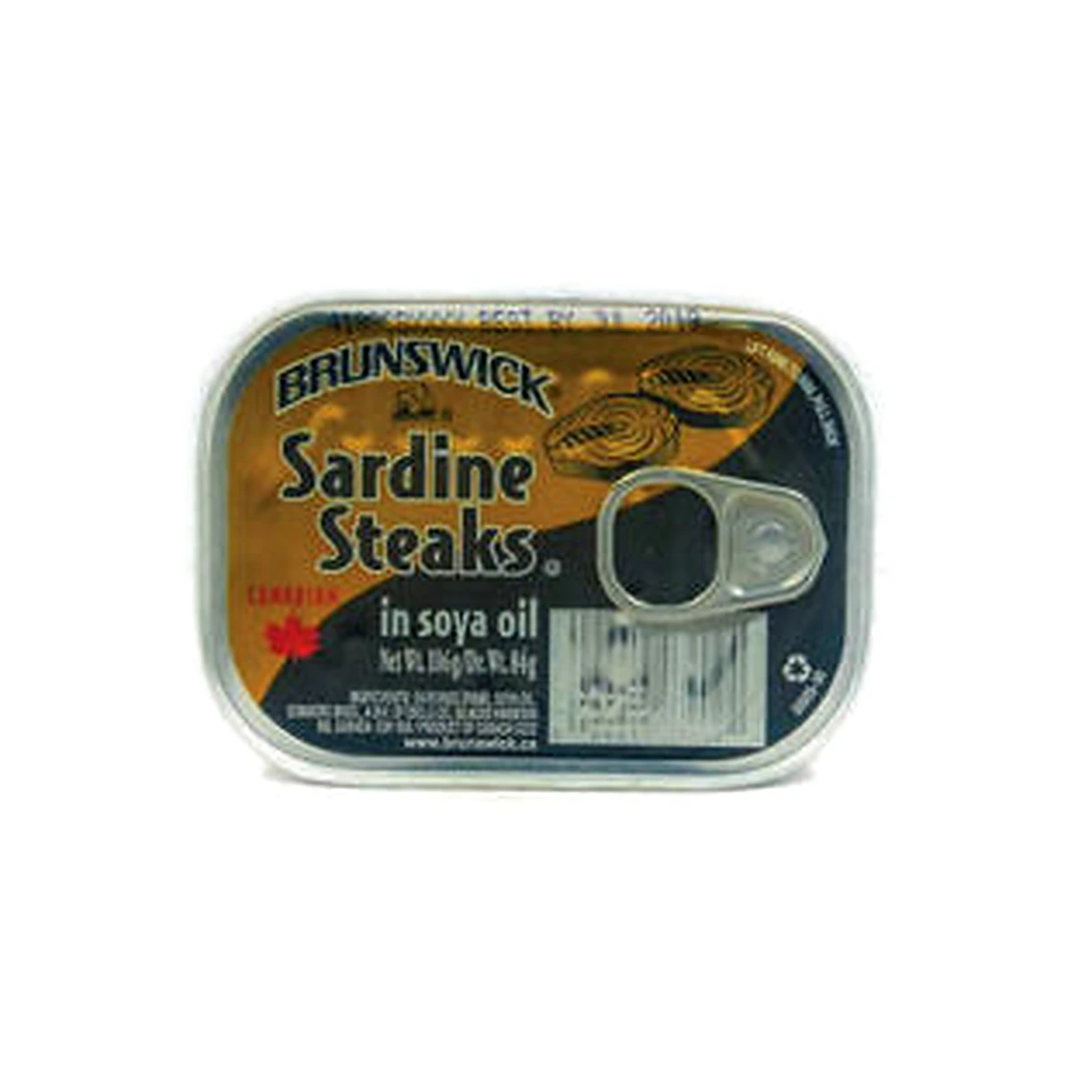 Brunswick Sardine Steak in Soya Oil 106g