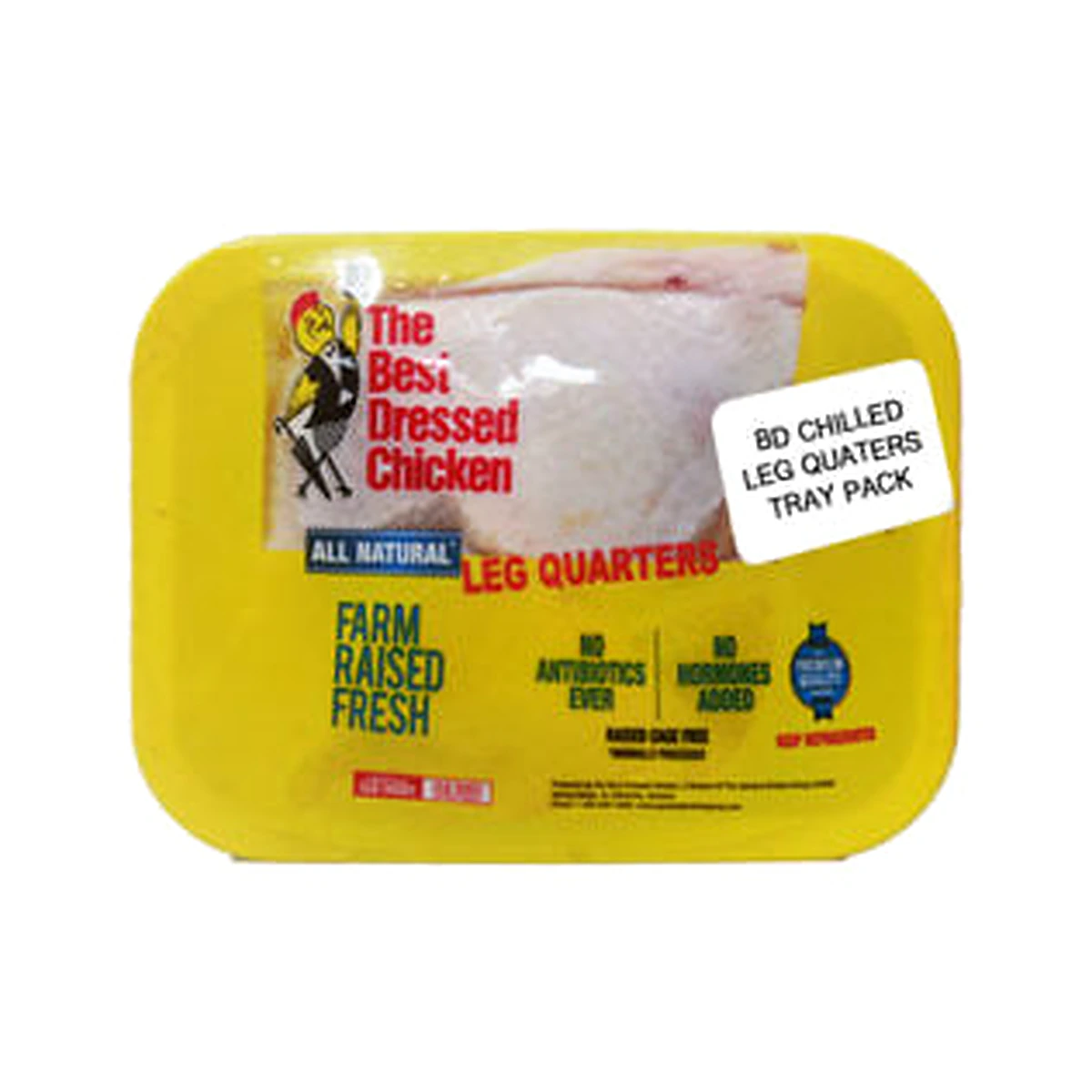 Best Dressed Chicken Chilled Leg Quarters Tray Pack per 2 Lb