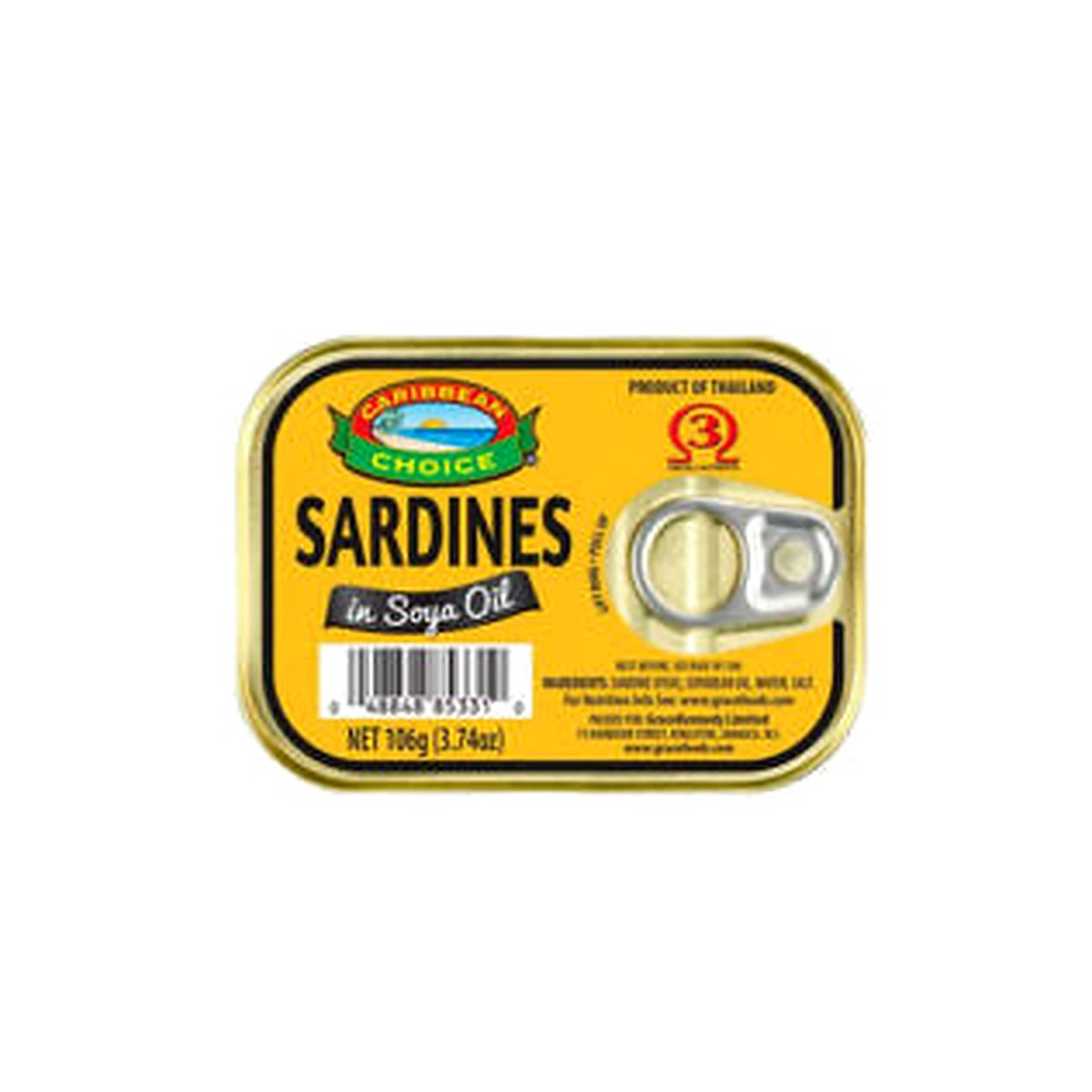 Caribbean Choice Sardine Soya Oil 106g