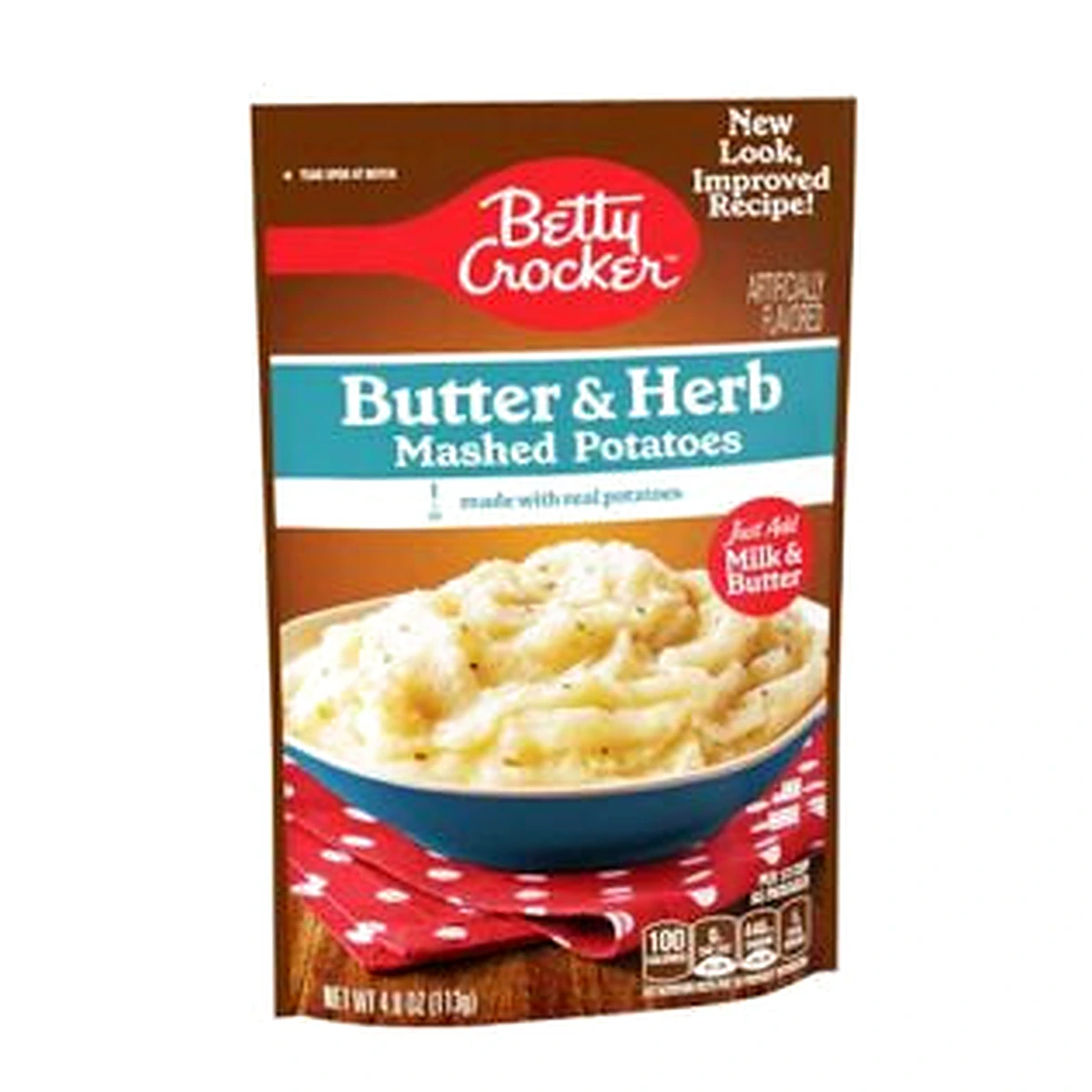 Betty Mashed Potatoe Crocker Butter & Herb 113G