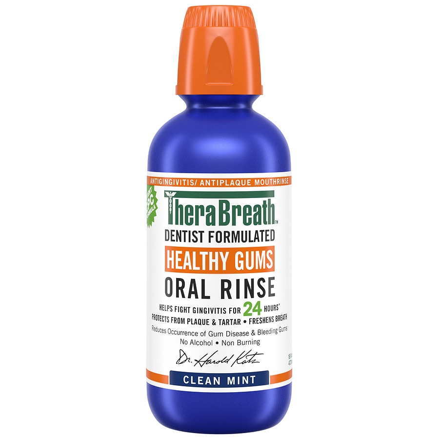 THERABREATH HEALTHY GUMS ORAL RINSE CLEAN MINT 473 ml