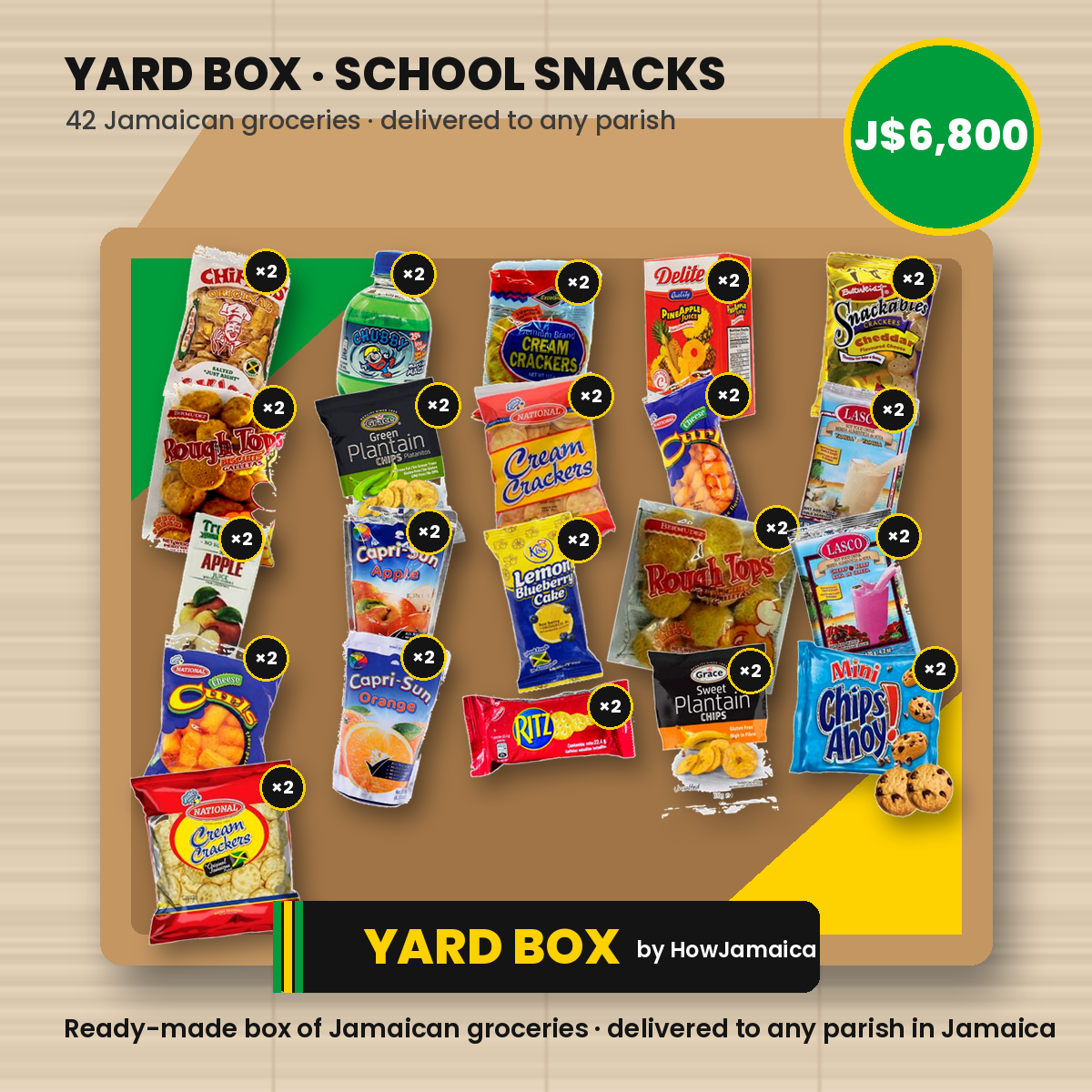 Yard Box Back-to-School Snack Pack (42 items)