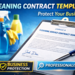 cleaning contract template jamaica