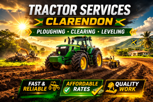 Tractor and Land Preparation Services Clarendon | Call 876-533-2304
