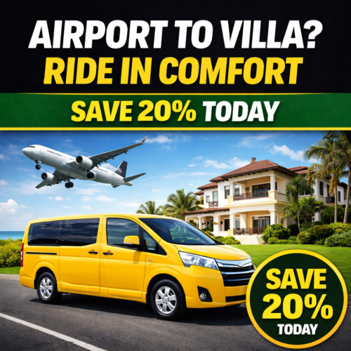 Kingston Airport Private Transfer to Villa | Save 20% Jamaica