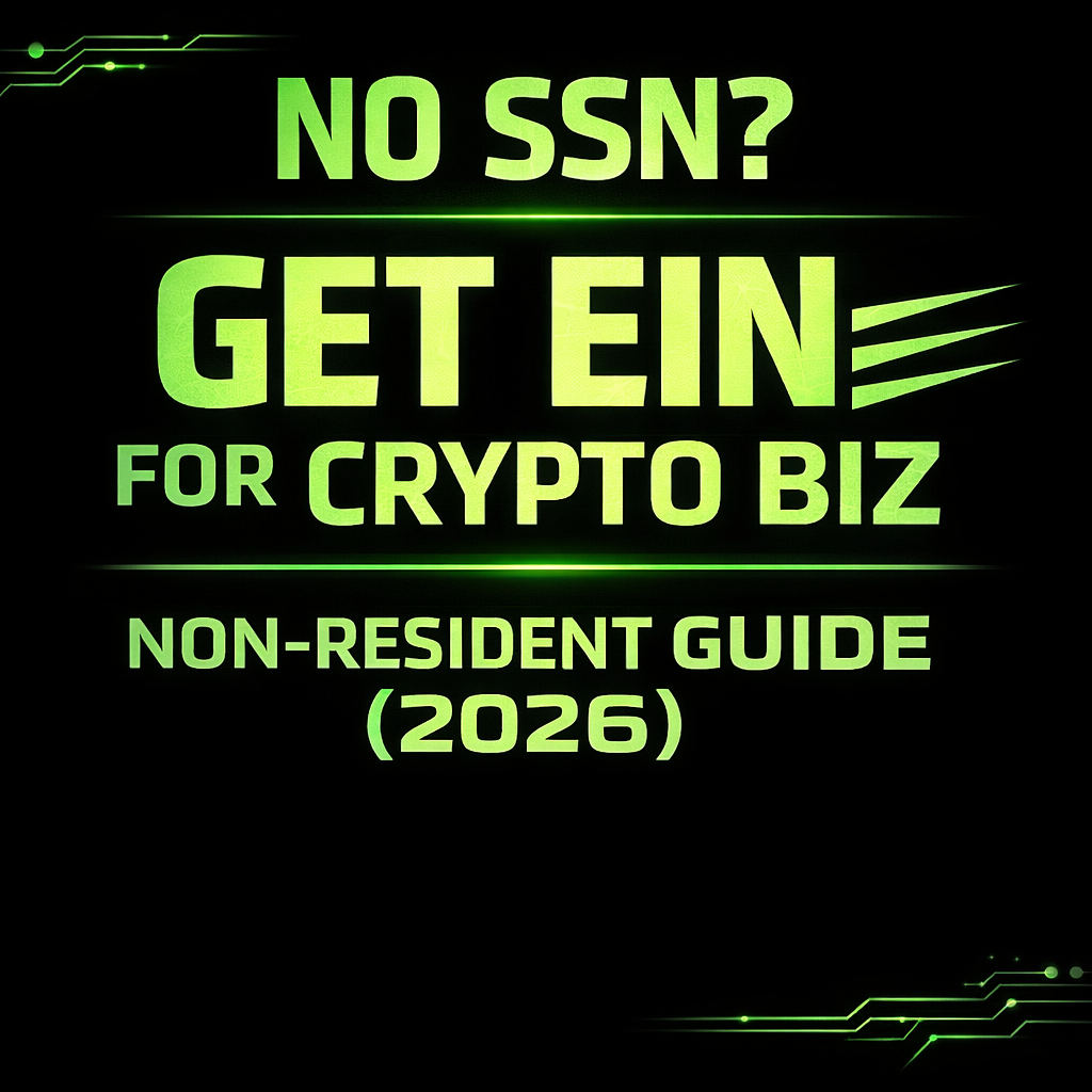 EIN for Crypto Business USA (Non-Resident): 2026 Complete Guide